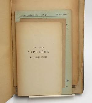 Ensemble de brochures et catalogues autour de Napoléon Ier