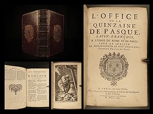 L'office de la quinzaine de Pasque : Latin-Francois, a l'usage de Rome et de Paris, pour la maiso...