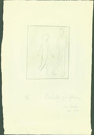 Nelson, girl following (etching)
