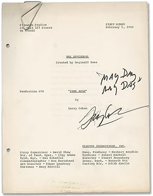 The Defenders: May Day! May Day! [Fade Away] (Original screenplay for the 1964 television episode)