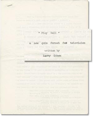 Archive of typescript draft materials for four unproduced television series: Play Ball, The Adven...