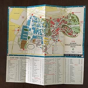 Esso Algemene Wereldtentoonstelling Brussel 1958 Map
