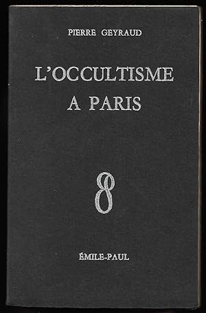 l'OCCULTISME à PARIS