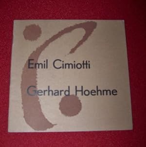 Emil Cimiotti - Gerhard Hoehme Ausstellung Galerie van de Loo, 16. Oktober - Ende November 1958