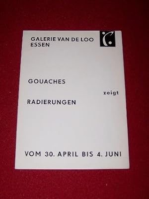 Gouaches - Radierungen -- Emil Schumacher Ausstellung Galerie van de Loo 30. April - 4. Juni