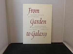 Prospectus for From Garden to Galaxy, original prints and text by J.G. Lubbock