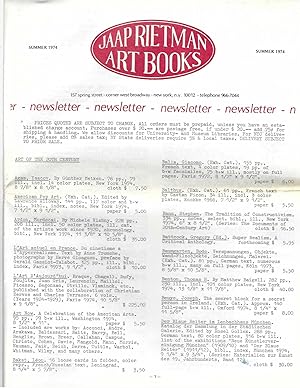 Summer 1974 Newsletter