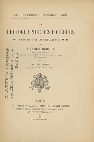 PHOTOGRAPHIE DES COULEURS PAR LA MÉTHODE INTERFÉRENTIELLE DE M. LIPPMANN