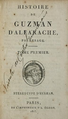 HISTOIRE DE GUZMAN D'ALFARACHE,