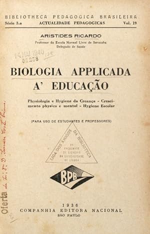 BIOLOGIA APPLICADA À EDUCAÇÃO.