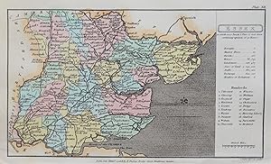 ESSEX, Capper Original Hand Coloured Antique County Map 1808