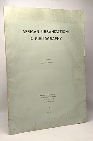 African urbanization a bibliography