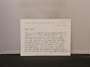The Perdix Press - Two hand-written letters from Walter Partridge to F E Pardoe