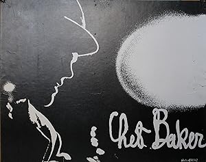 "CHET BAKER" Photo originale cartonnée par CHENZ au CHAT QUI PÊCHE en 1963