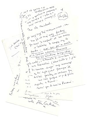 Jean COCTEAU / Lettre autographe signée / Art / Mallarmé / Poésie / Oxford / Nietzsche