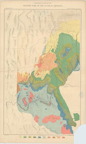 [The Grand Canyon]. Geological Map of the Western Part of the Plateau Province.