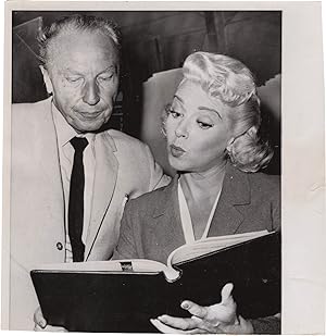 Imitation of Life (Original photograph of Douglas Sirk and Lana Turner from the set of the 1959 f...