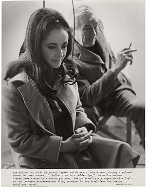 Reflections in a Golden Eye (Original photograph of Elizabeth Taylor and John Huston from the set...