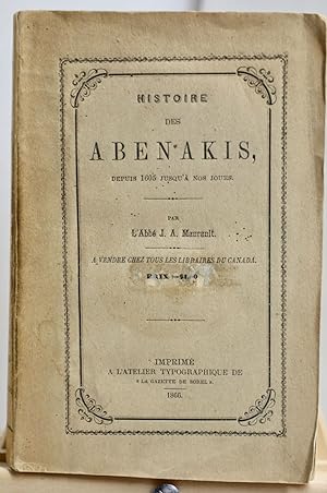 Histoire des Abénakis depuis 1605 jusqu'à nos jours