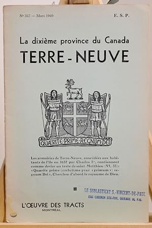 La dixième province du Canada, Terre-Neuve