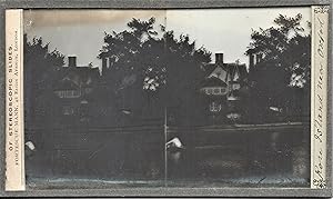 "ROSE ISLAND NEAR OXFORD": Glass Stereoview