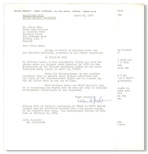 [Series of Seven Typed Letters, Signed]