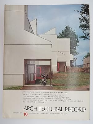 ARCHITECTURAL RECORD MAGAZINE, OCTOBER 1973