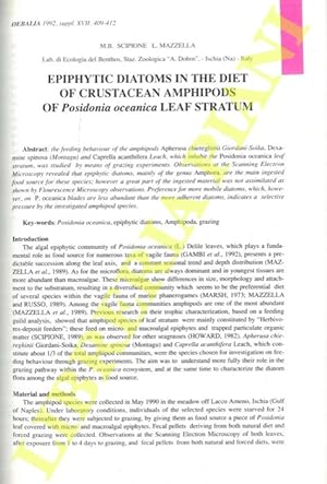 Epiphytic diatoms in the diet of Crustacean amphipods of Posidonia oceanica leaf stratum.