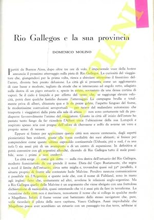 Rio Gallegos e la sua provincia.