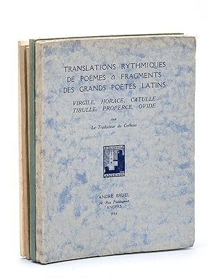 [ Lot de 5 ouvrages ] Translations, rythmiques de poèmes & fragments des grands poètes latins. Vi...