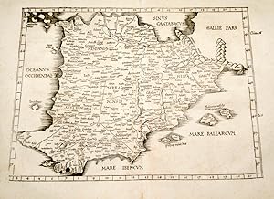 Europae Tabula secunda continet Hispaniam Baeticam Hispaniam Lusitaniam, & Hispaniam Tarraconensem.