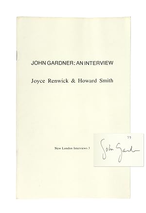 John Gardner: An Interview [Limited Edition Signed by Gardner]