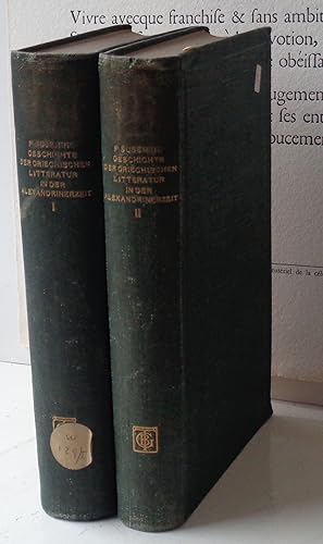 Geschichte der Griechischen Litteratur in der Alexandrinerzeit; 2 Bde (2 vols.)