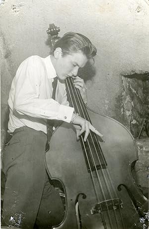 "Jean-François JENNY-CLARK au CHAT QUI PÊCHE" Photo originale argentique 1960