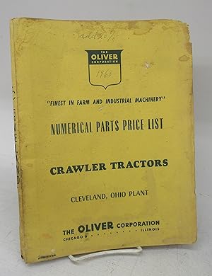Numerical Parts Price List, Crawler Tractors, Cleveland, Ohio, Indiana Plant