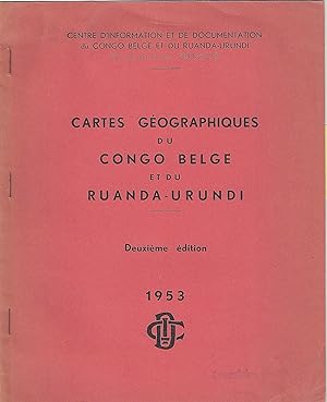 Cartes géographiques du Congo Belge et du Ruanda-Urundi