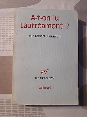 A-t-on lu Lautréamont