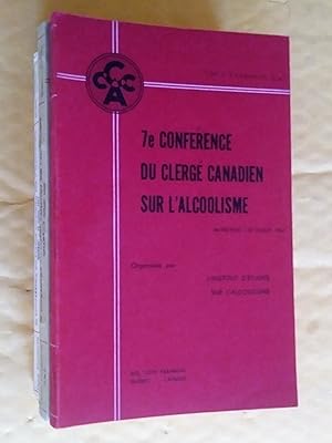 1re, 2e, 3e, 4e, 5e, 6e et 7e Conférence du clergé canadien sur l'alcoolisme organisée par le Sec...