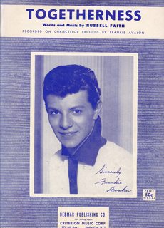 Togetherness (Recorded on Chancellor Records by Frankie Avalon)
