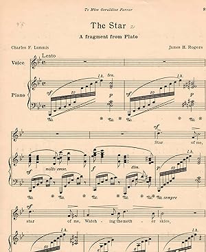 The Star - a Fragment from Plato - Song for Low Voice in B Flat