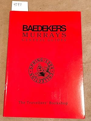 Baedeker Guide catalogue and Murrays General Guides 2 Catalogues ca. 1993