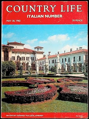 Country Life. May 20, 1982. Volume CLXXI No. 4422 Italian Number