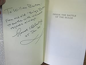 Inside The Battle Of The Bulge A Private Comes Of Age - Signed