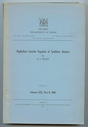 Nepheline Syenite Deposits of Southern Ontario