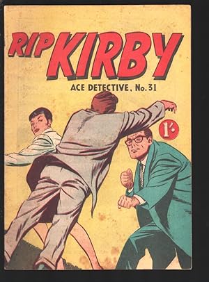 Rip Kirby #31 1960's-Gordon & Gotch-Australian B & W Comic- mystery stories-VG+