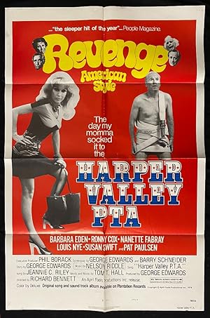 Harper Valley PTA One Sheet Movie Poster 1978 Style B