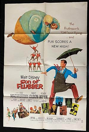 Son Of Flubber One Sheet Movie Poster Disney 1970 rerelease