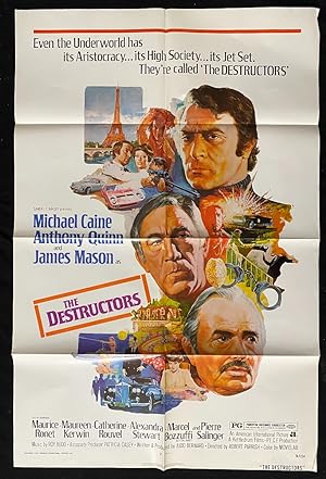 The Destructors One Sheet Movie Poster 1974 Michael Caine