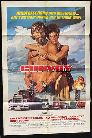 Convoy One Sheet Movie Poster 1978 Kris Kristofferson MacGraw