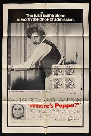 Where's Poppa? One Sheet Movie Poster 1970 George Segal